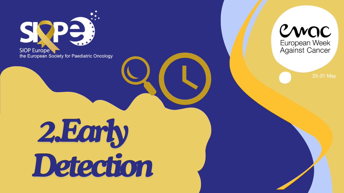 📅Day 2 of #EWAC2024! Today's theme: Early Detection!🩺 Early detection of childhood cancers can significantly impact families. Learn about the work of the SIOPE Host Genome Working Group and how to join: shorturl.at/sQ5jw @EU_EWAC