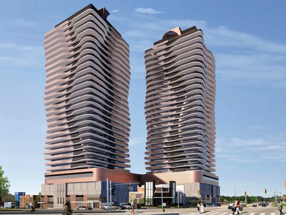 LFPress's tweet image. London politicians have voted unanimously to endorse 33-storey twin towers by York Developments at 530 Oxford St. - despite a number of traffic concerns at the west-end intersection of Oxford and Wonderland. tinyurl.com/y27mmke5 #ldnont