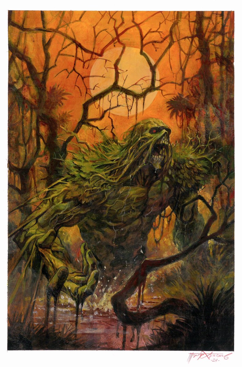 #SwampThing commission done ! 
This one was super fun, first time drawing the character. And I am currently reading the New52 Omnibus by Scott Snyder and Charles Soule, enjoying the ROT out of it !

For commissions: todor.hristov13@gmail.com !