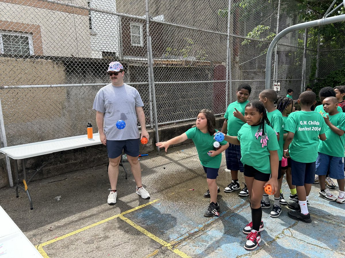 I see a lot of JOY here….and FUN! Love seeing kids at GW Childs Elementary @PHLschools , including my 2nd grader (throwing the ball!) sharing and enjoying their time together at Fun Fest 2024! They’re all excited to see which teachers they can take down in the dunk tank! #phled