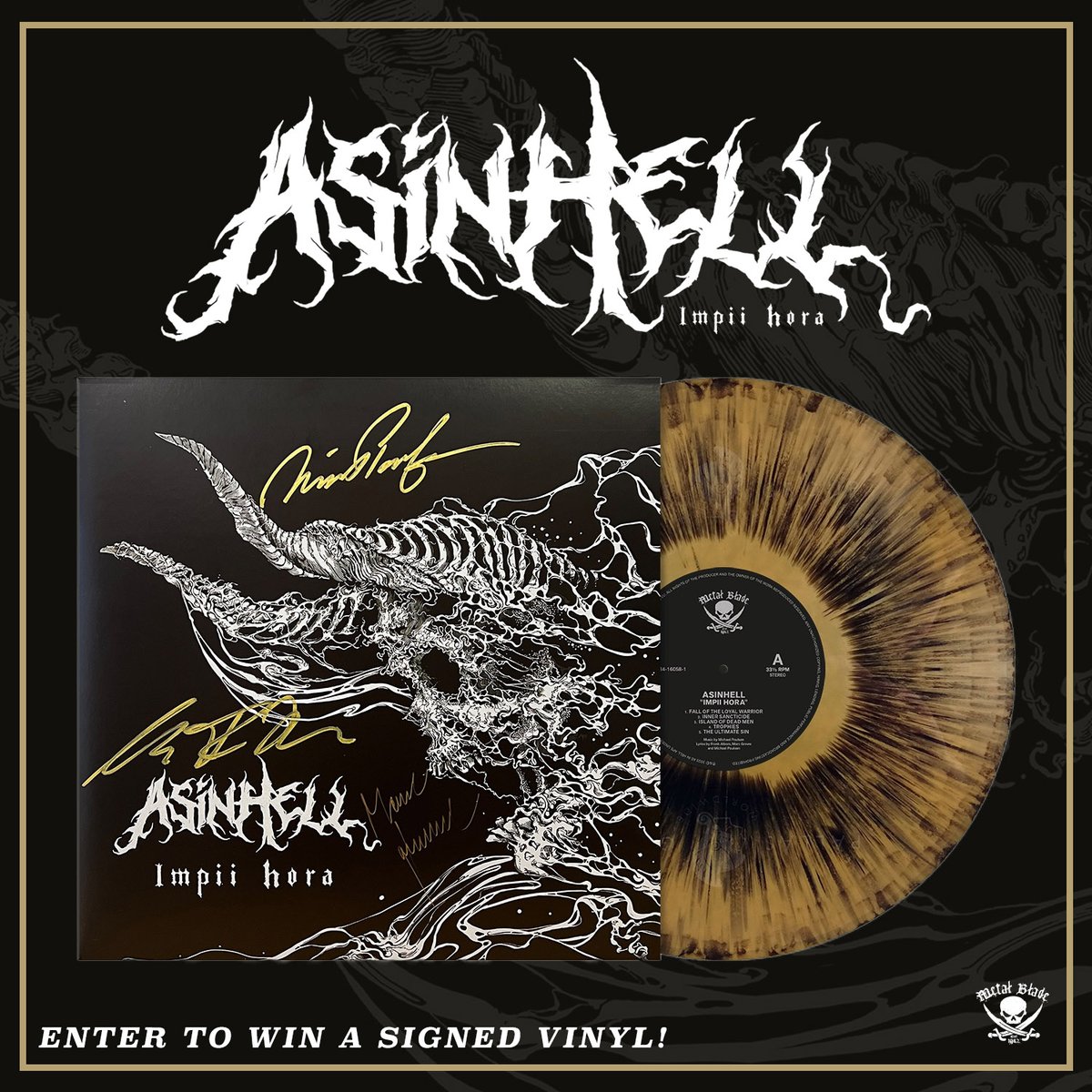 Enter to win signed Impii Hora vinyl now @MetalBlade ☠️ gleam.io/cWY3y/asinhell… Our tour starts next Thursday in Copenhagen. See you this Summer!