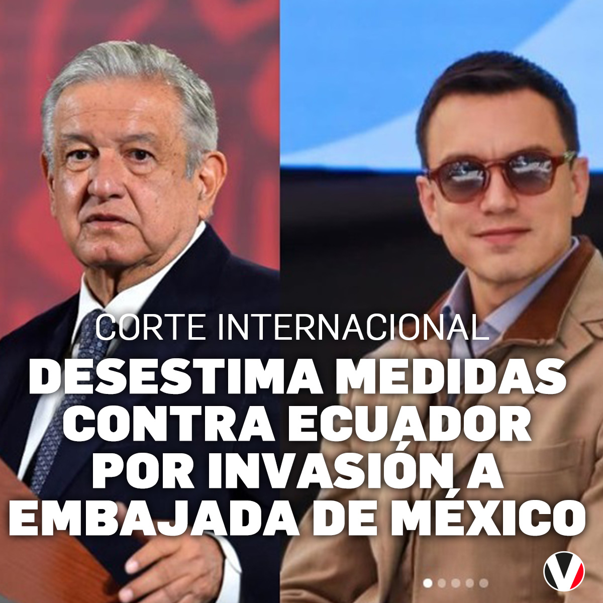 #Urgente | La Corte Internacional de Justicia desestimó el pedido de medidas provisionales presentado por #México contra #Ecuador, por la invasión de su embajada en Quito. Esto dice la resolución: v.vistazo.com/3yx3nbF