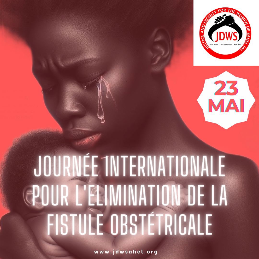 jdwsahel's tweet image. May 23: International Day to End Obstetric Fistula. Thousands of women in the Sahel suffer from untreated fistulas due to lack of care. Let&apos;s unite to improve infrastructure, train medical staff, and provide resources. 
#EndObstetricFistula 
#SupportVictims
 #JDWS