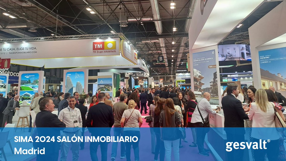 Gesvalt's tweet photo. ¡Intensa jornada en #SIMA2024!

Descubriendo novedades, propuestas y disfrutando al completo del sector con parte de nuestro equipo presente en la Salón Inmobiliario de Madrid, que cumple 25 años y lo hace volviendo a llenar @IFEMA.

@simaexpo #SIMAPRO https://t.co/Yzsne1u6R6