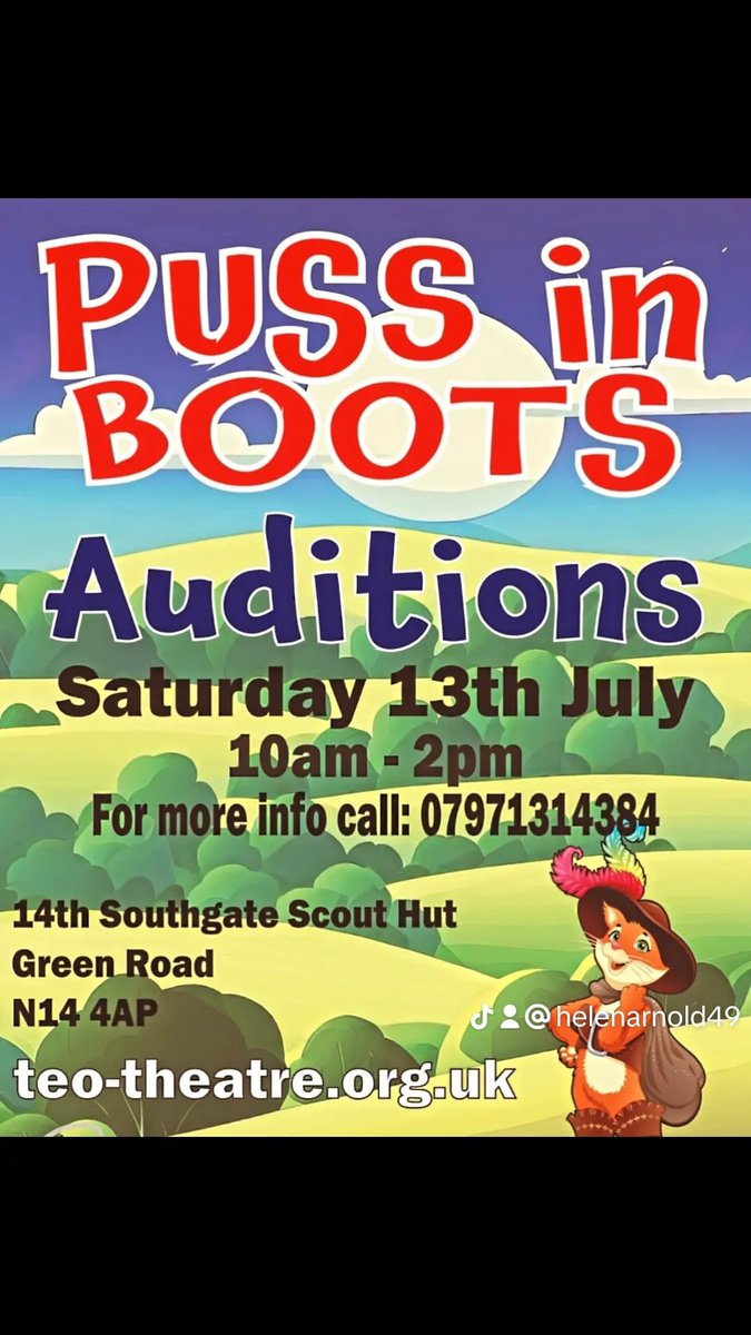 Ever wanted to sing/dance/act on stage or be apart of a super fun friendly group of peope?
we are looking for all abilities to join our Panto in Jan!
And if backstage is more your thing come along too!  🎭 
Get in touch!
Teotheatreproductions@gmail.com 
Teo-theatre.org.uk