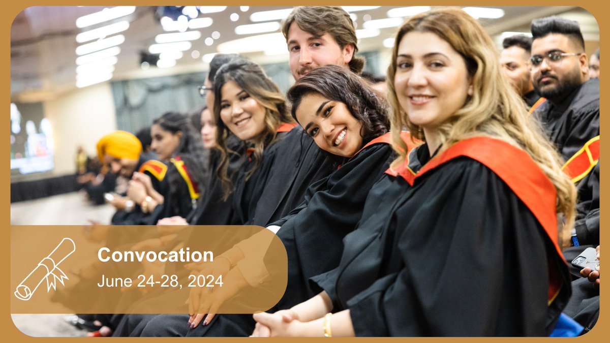 The Conestoga community will gather to celebrate graduates at convocation from June 24-28. For more information, visit ow.ly/EchJ50RQOF7.
