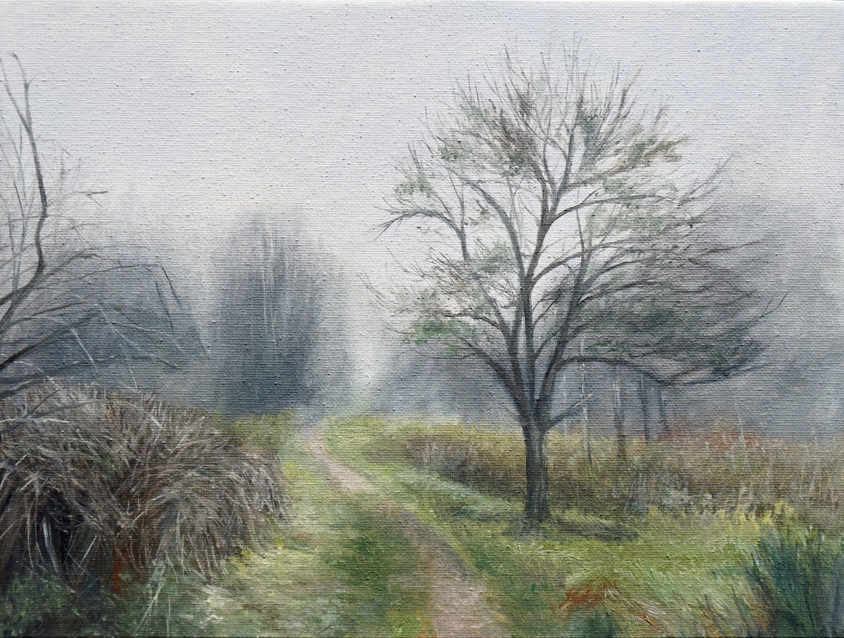 My oil painting, 'The Path Home', is one of the pieces on display in my new solo exhibition at @NewVicTheatre .   The show is called 'Quiet Spaces' and it runs until the 15th June. 
newvictheatre.org.uk
#oilpainting #artexhibition #stokeontrent