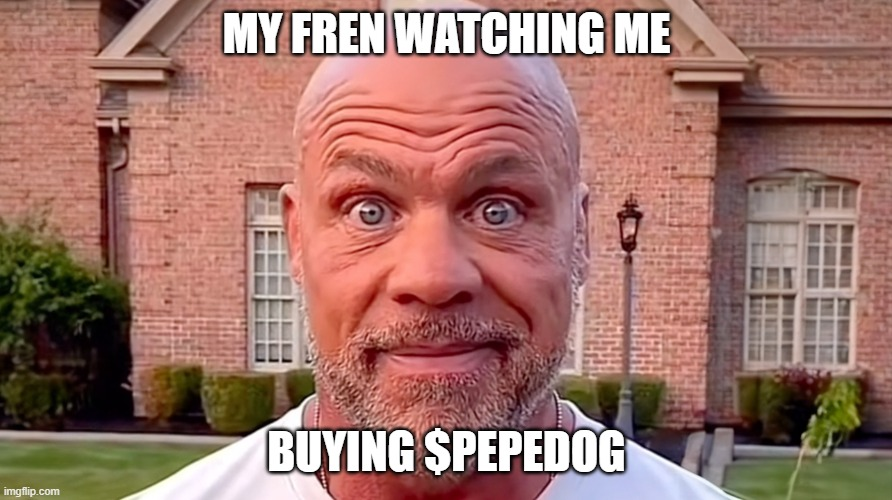When your buddy sees you buying $PEPEDOG!