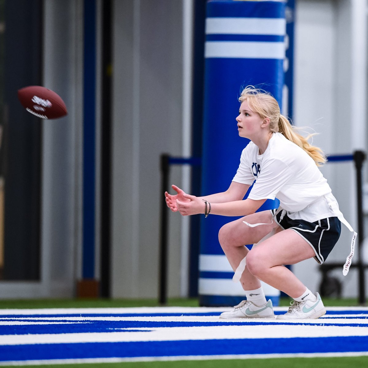 Getting better every step of the way 🏈 Head to colts.com/flag to stay up to date on more flag football opportunities!