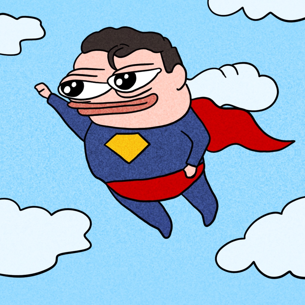 BookOfPepeX's tweet photo. Super Pepe has arrived we flying high today!

https://t.co/Tnk81gNBnz https://t.co/9AF3xcvwmo