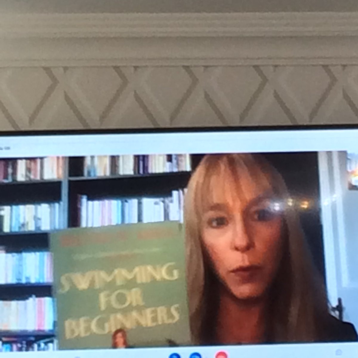 TregollsC's tweet photo. @Nicola_J_Gill talking to us about her books in particular #SwimmingForBeginners and life and having us in stitches!you must come to Truro to meet us all @RNAtweets @The_CWA #Cornwall @TraceyT80651091 @ChuillRL rch https://t.co/xZ5wB47CCt