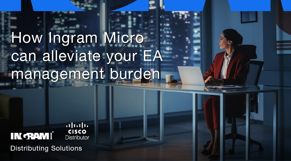 Alleviate your EA license management burdens Identify overconsumed licenses in real time with the Automated Consumption service from Ingram Micro’s CARE team. Click the link below to access our CARE guide. ow.ly/mRaN50ROmw5 #IngramMicro #Cisco #AutomatedConsumption