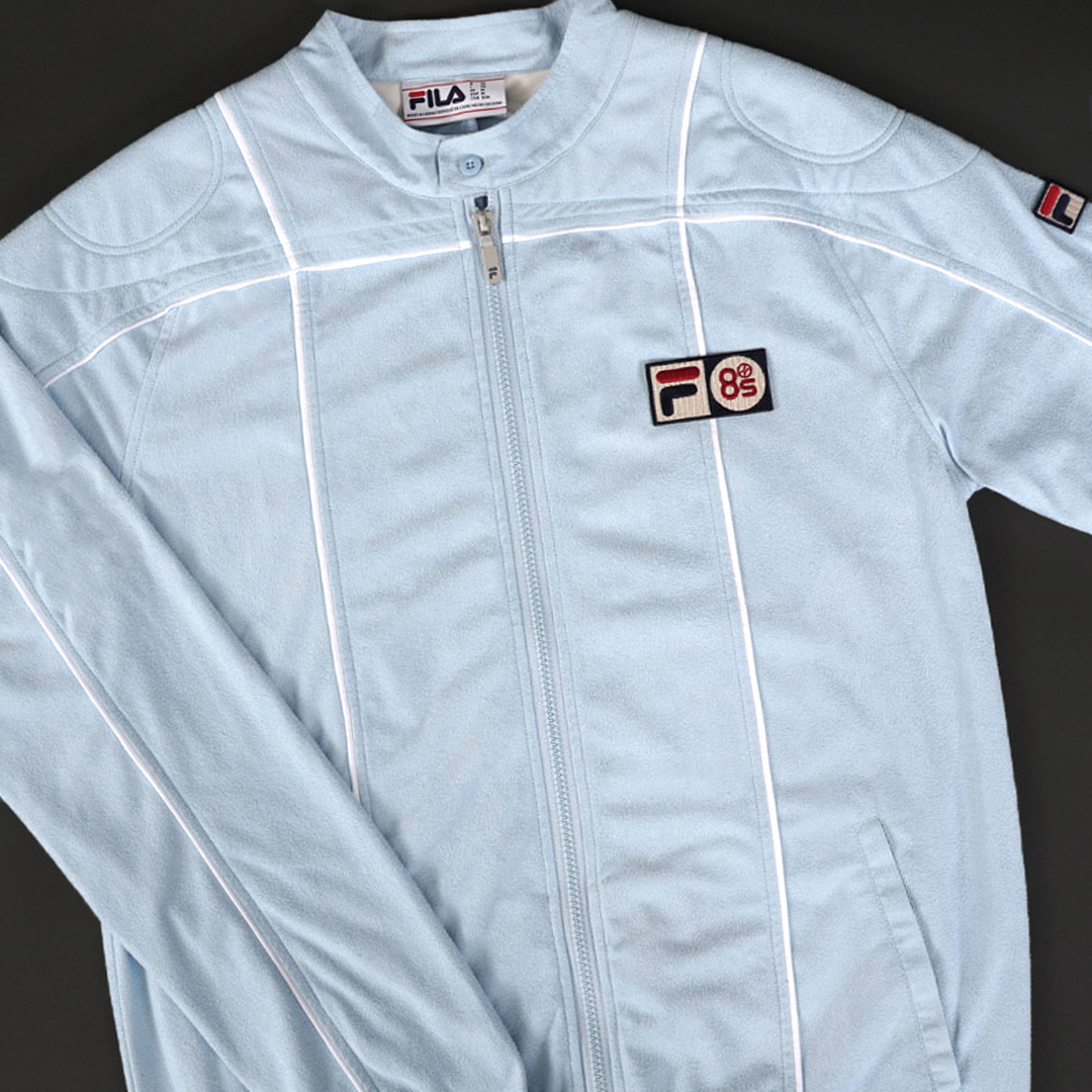 Stunning Fila Terrinda Mk3 is available in sky blue with single or twin badge. An exclusive to 80s Casual Classics, the Fila Vintage Terrinda MK3 Track Top is an iconic must-have. Available to buy now: 80scasualclassics.co.uk/track-tops-c26… #filavintage #filatracktop #newin