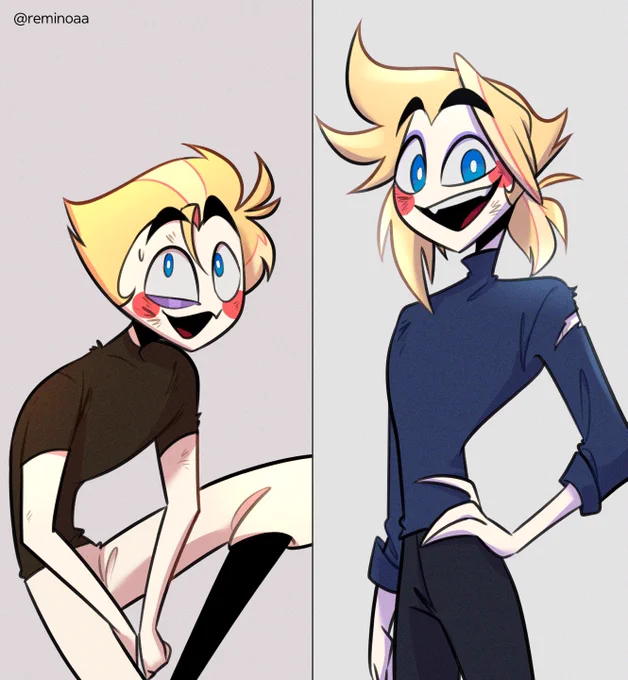 Michael &amp; Lucifer #HazbinHotelMichael #HazbinHotelLucifer #HazbinHotelOC #remiOC