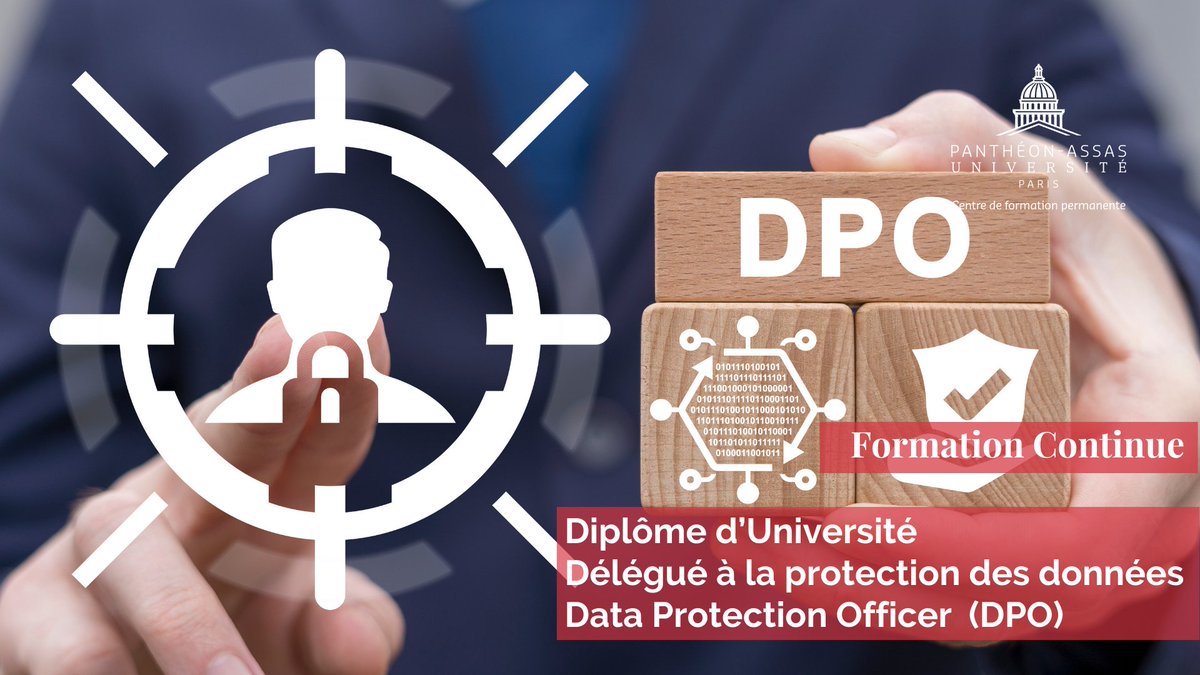 🎓CANDIDATURES🎓
Il reste encore des places pour candidater au Diplôme d'Université DU Délégué à la Protection des Données <a href="/AssasUniversite/">Panthéon-Assas université</a> 📣

📅 Candidatures ouvertes jusqu'au 15 juin 
Pour plus d'informations👉
lnkd.in/dMYS85-q

#DPO #RGPD #assasuniv