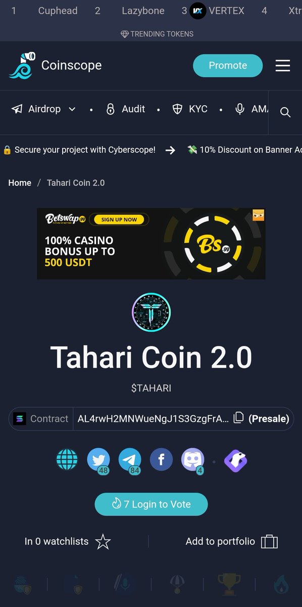 Tahari Coin 2.0 tweet media