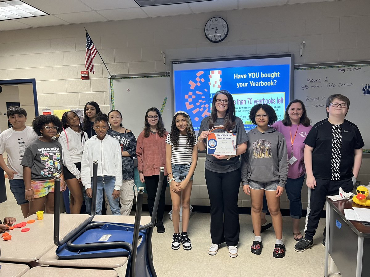 Congratulations to our Educators of the Month, Ms. Riley, Ms. Brown, and Ms. Douberly. #UnityUnleashed #packpride #weareheim #ElevateStafford