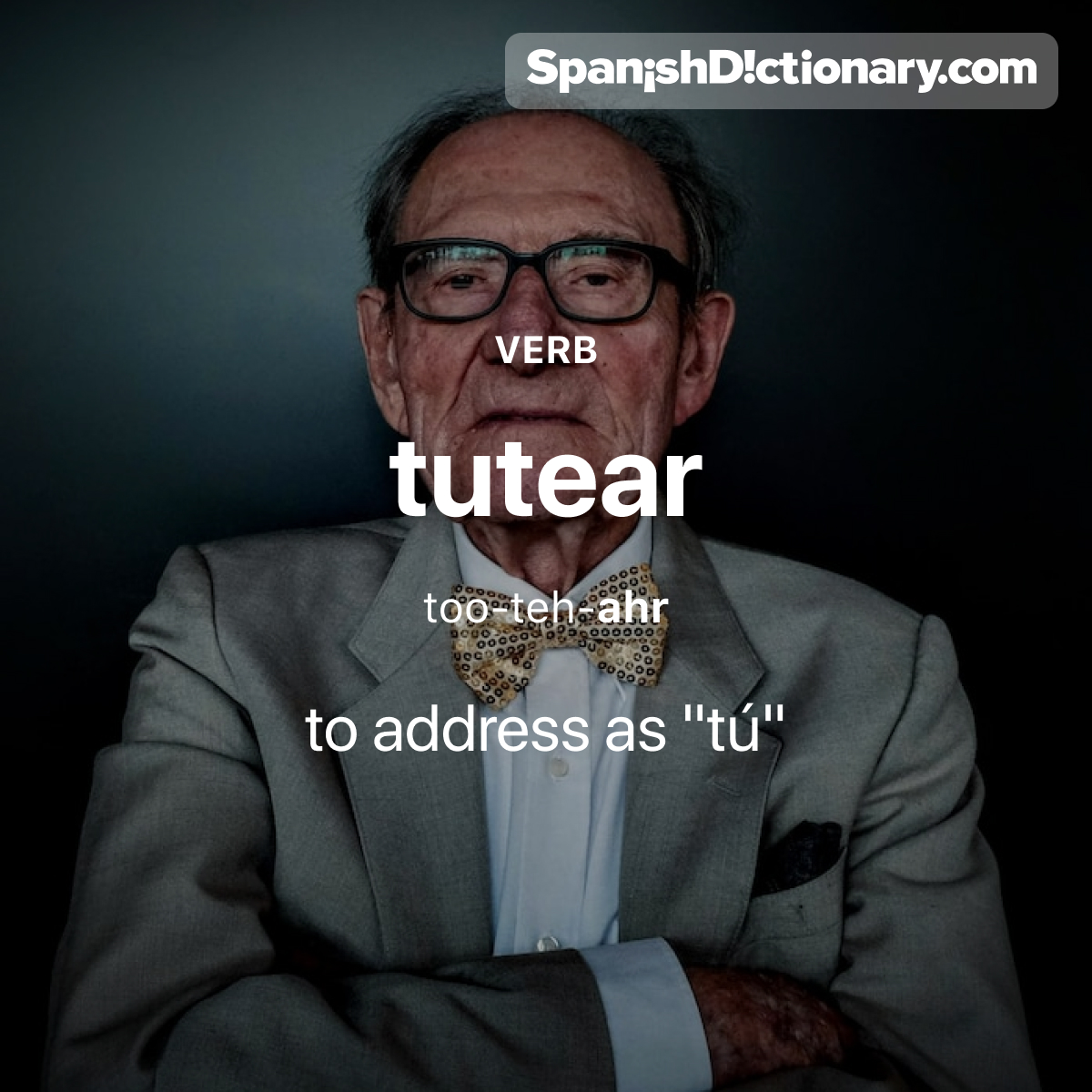 Today's #WordOfTheDay is 'tutear.' For example 🗣️😃 No tutees al director. A él se le trata de usted. - Don't address the principal as 'tú.' You should address him as 'usted.'
.
.
.
#EstudiaEspañol #StudySpanish #AprendeEspañol #LearnSpanish #Español #Spanish #LearningSpanish