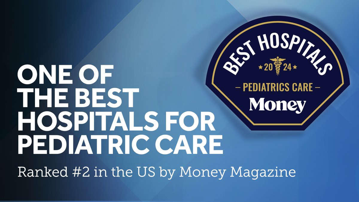 I'm delighted @Money has ranked Stony Brook University Hospital as the #2 Best Hospital for #PediatricCare in the country, a testament to our exceptional pediatric team, who work tirelessly to care for our youngest patients. bit.ly/4axMlHy #WeAreStonyBrookMedicine
