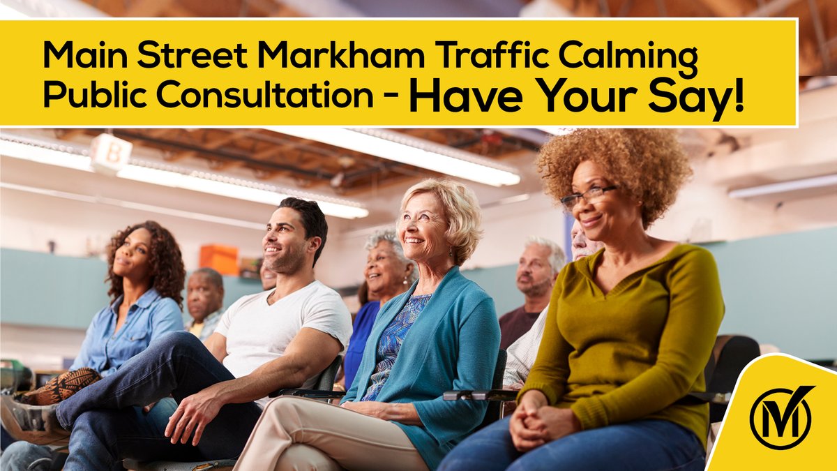We are conducting a traffic calming study along Main St. Markham between 16th Ave. and Bullock Dr. Join us today and give us your feedback! Thursday, May 23, 2024 from 6 – 8 PM Markham Village Community Centre – Lounge 6041 Highway 7, Markham More: markham.ca/MainStreetMark…