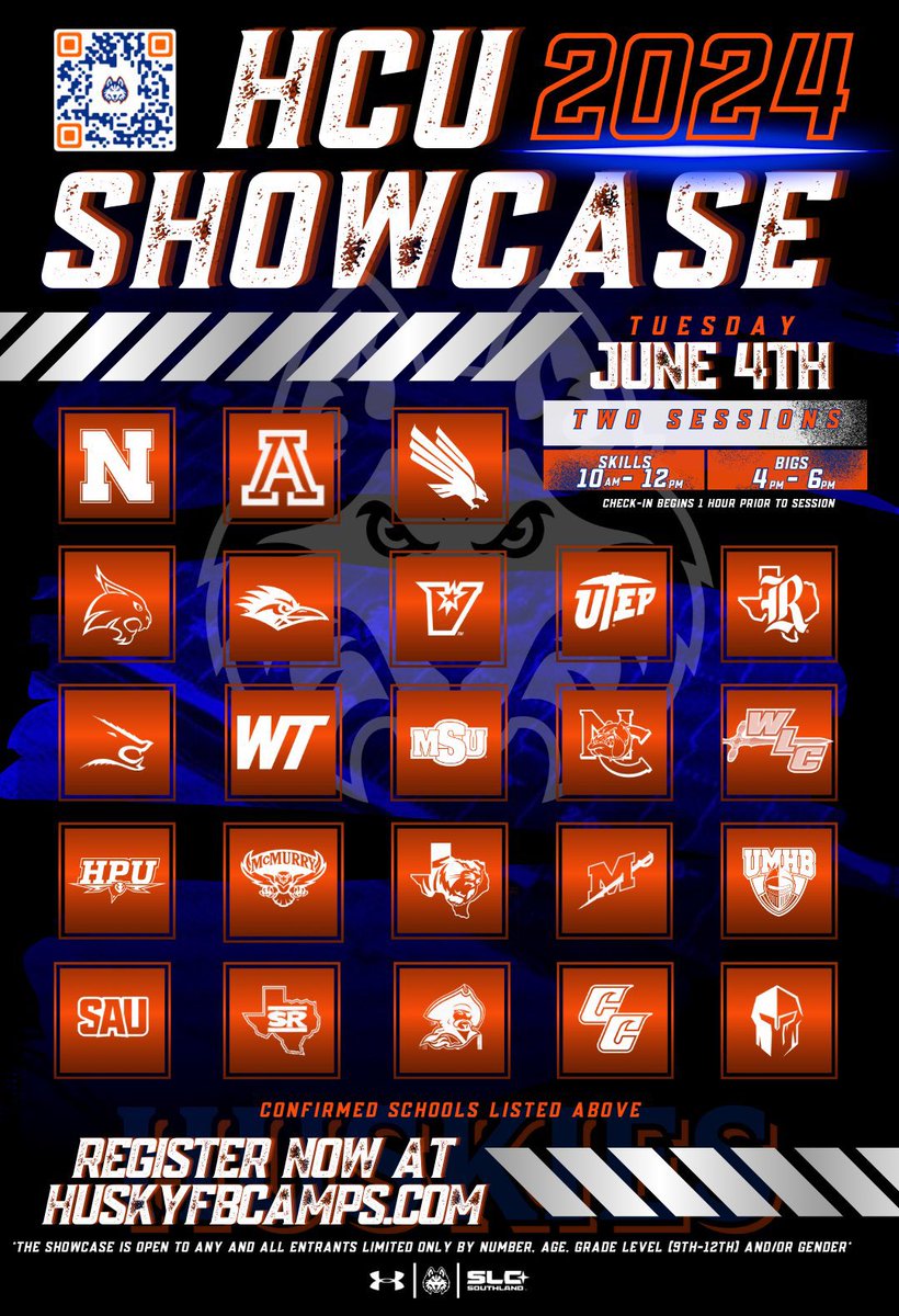 We are 🚨(12 DAYS OUT) 🚨from our HCU showcase sign up now and come showcase your skills and be seen by coaches from all over. 🗓️ June, 4th 🕐 10am-12pm (Skills) 🕥 4pm-6pm (Bigs) GET REGISTERED‼️⬇️🔗 huskyfbcamps.com #DAWGSUP #THESTANDARD