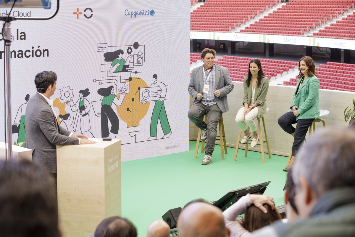 ¡Cuánto hemos aprendido esta mañana sobre dato y adaptación de #IA con partners como <a href="/Capgemini_ES/">capgemini_es</a>, @AccentureSpain, <a href="/Making_Science_/">Making Science</a>, <a href="/gcloud_es/">Devoteam I Google Cloud Partner</a>, <a href="/AltostratusSL/">Altostratus | Part of Telefónica Tech</a> y <a href="/minsaitbyindra/">Minsait</a>! 🤩#GoogleCloudSummitMadrid