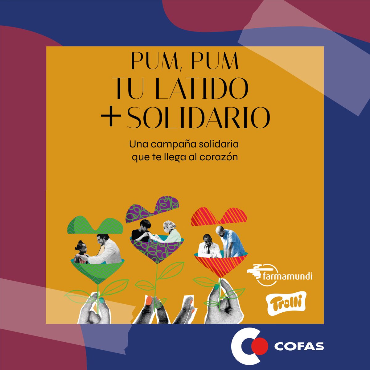iCOFAS's tweet photo. Disponible la campaña de @farmamundi en alianza con #Trolli en #COFAS
𝐓𝐔 𝐋𝐀𝐓𝐈𝐃𝐎 + 𝐒𝐎𝐋𝐈𝐃𝐀𝐑𝐈𝐎
Con la compra de estas chuches de corazón a 1€, puedes mejorar la salud y facilitar el acceso a medicamentos y asistencia sanitaria a millones de personas. https://t.co/WtYS3G2ROE