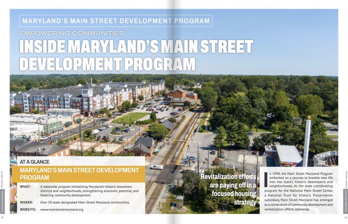 #DYK @MDHousing has revitalized over 50 historic downtowns and neighborhoods to preserve their heritage and foster economic growth? Learn more about Maryland's Main Street Development Program in this @BusinessViewNow article! ow.ly/qalx50RRHN5