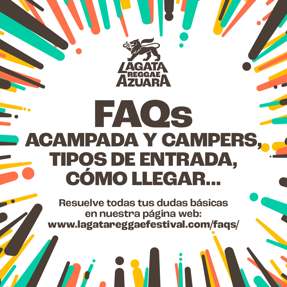 ¿Acampada? ¿Campers? ¿Animales? ¿Cómo llegar?
Resuelve tus dudas sobre el festival en la sección de preguntas frecuentes FAQs en nuestra página web: i.mtr.cool/oitriqjgkl

#azuara #zaragoza #lagatareggaefestival #campodebelchite #lagatareggaefestival #festival #acampada