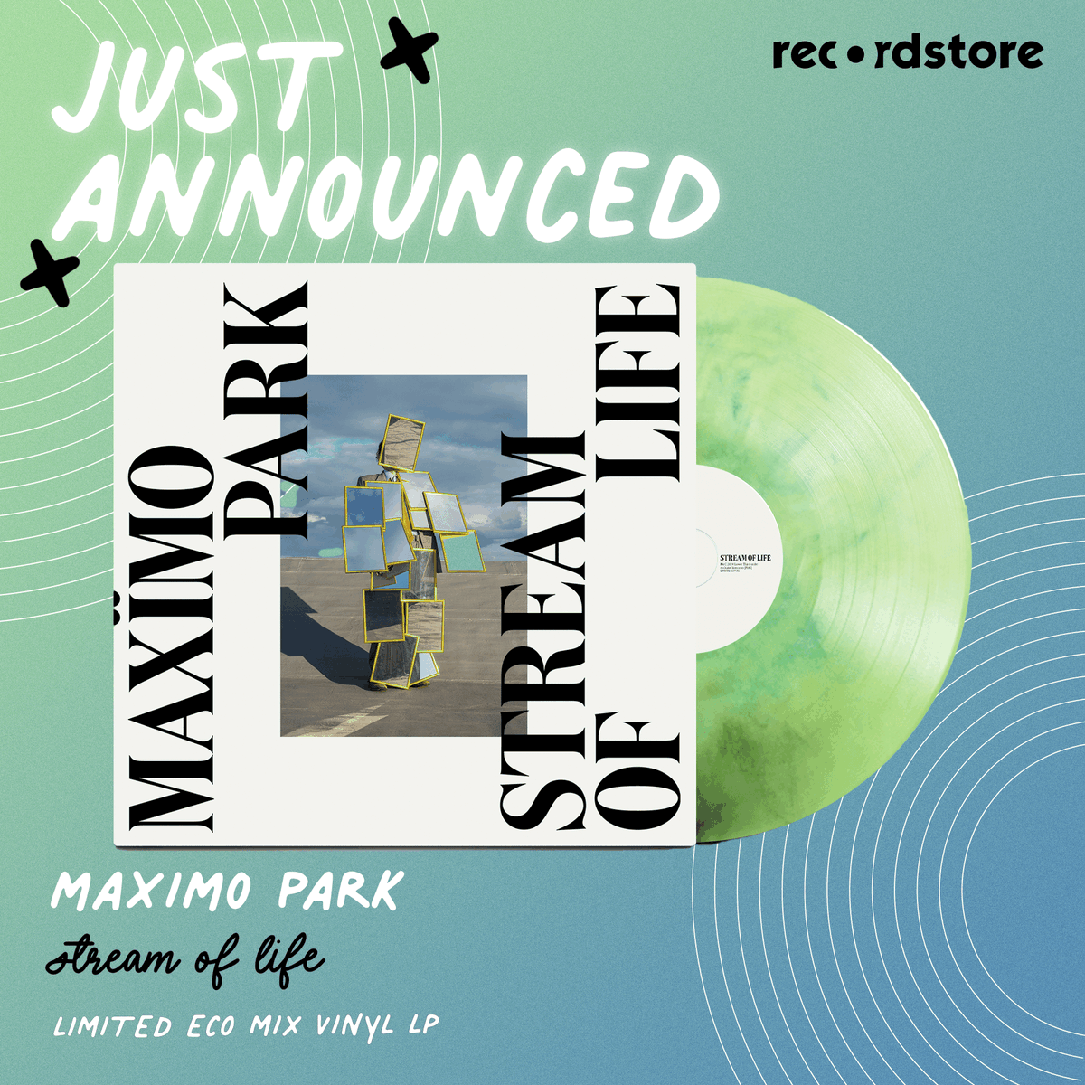 recordstore's tweet photo. JUST ANNOUNCED | Maximo Park - Stream of Life: Limited Eco Mix LP
Indie rockers Maximo Park return with their 8th studio album, which sees the band link up once again with Grammy-winning producer Ben Allen.
Pre-order now >> https://t.co/qneuW3rxIL
@maximopark | #LowerThird https://t.co/0yw44bpBiW