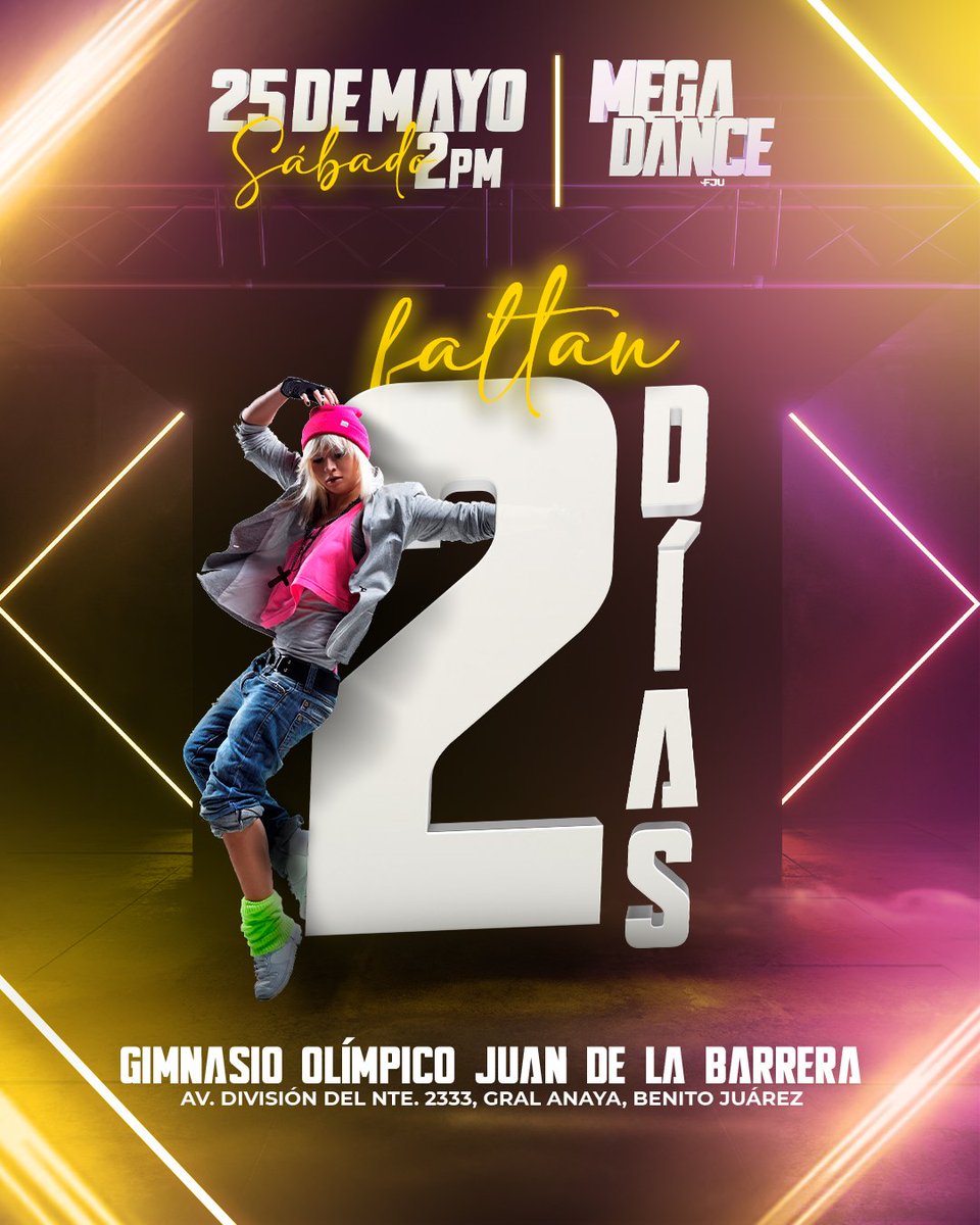 FJUMX's tweet photo. ¡El día está llegando! 😎😎😎
#FJUMx #MegaDance #YoVoy #EstamosListos #Mexico https://t.co/3RIZwbV2Nf