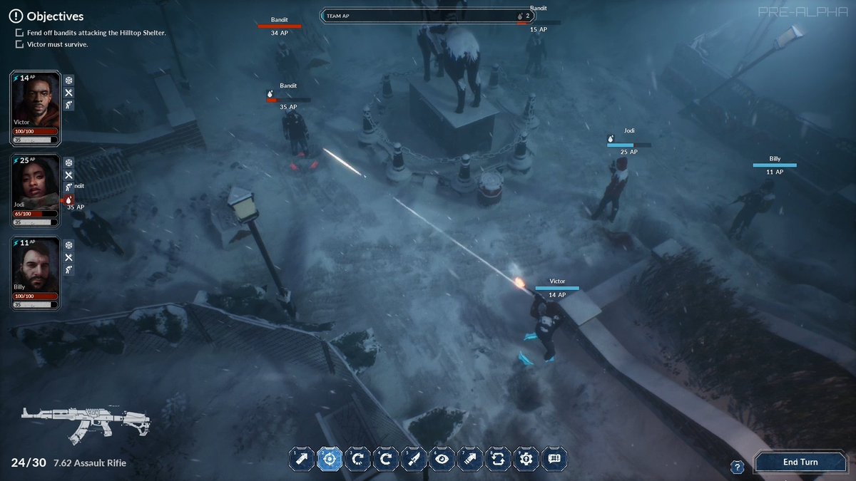 spcwlkrs's tweet image. &quot;Gods, please, don&apos;t let me miss...&quot;

Outsmart your foes, fight against the odds, and pray your aim strikes true as you trek across the snowy Californian wastes to find your lost child.
#screenshot #indiegame #rts #steam #indiedev