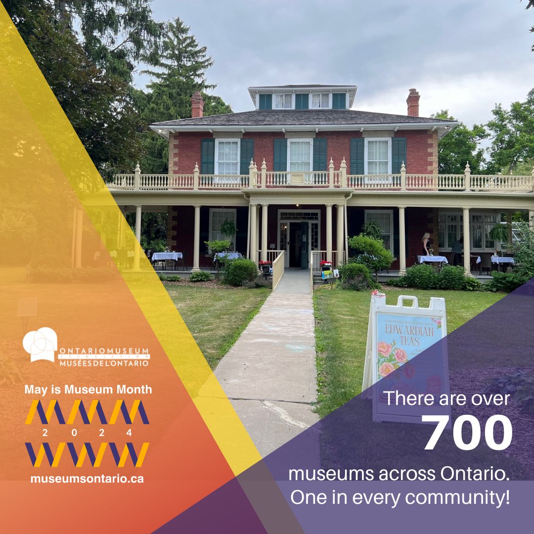 Happy May is Museum Month! Did you know there are over 700 museums, galleries and heritage sites in Ontario? That’s one in every community. 

@MuseumsOntario #ONMuseumMonth #MuseumsConnectON #MayisMuseumMonth