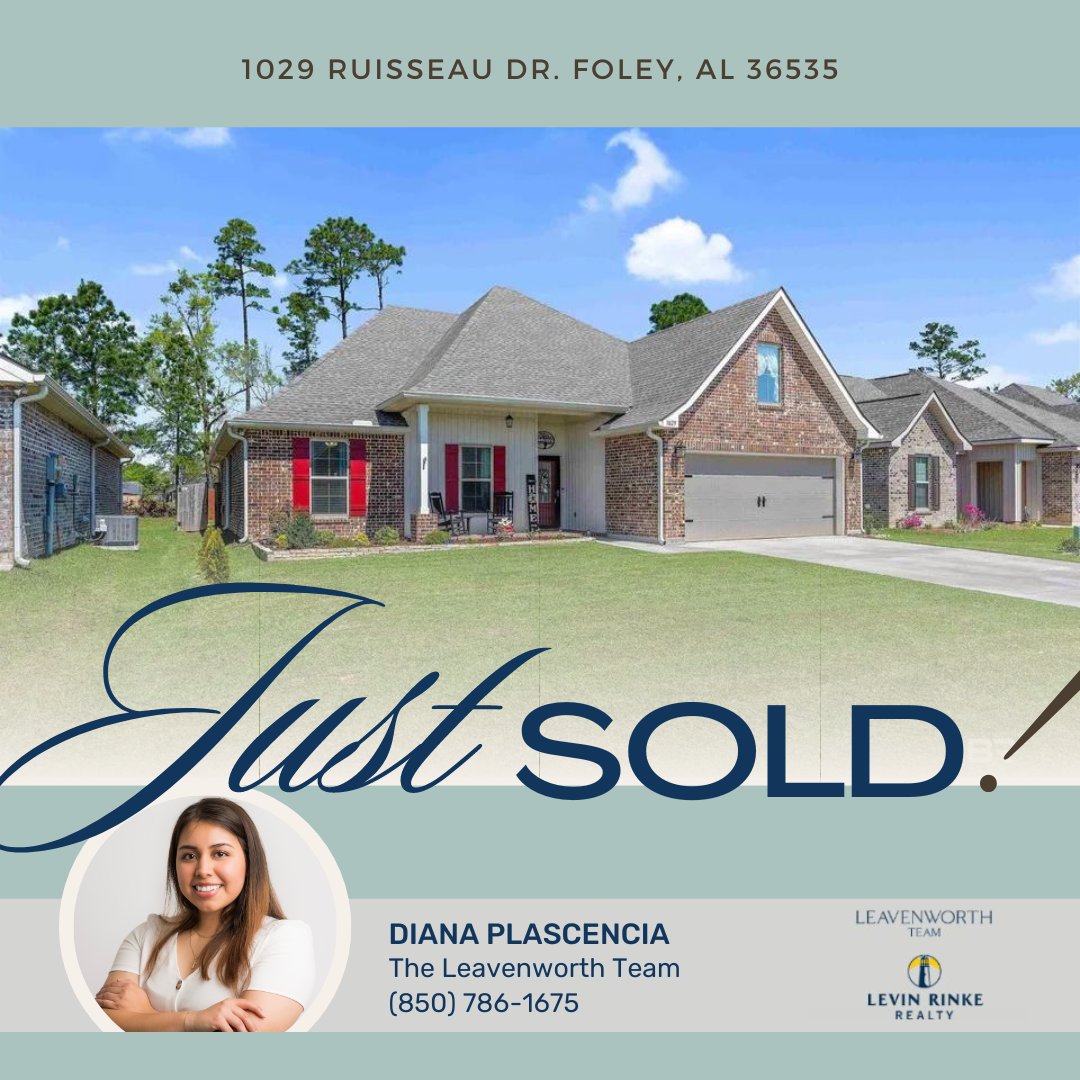 Such a great job getting this home in Foley sold by Diana! #realestatenews #floridanews #floridarealestate #pensacola #housing #housetoursflorida #luxuryhometours #luxuryhomes #homesinflorida #movetoflorida #movetopensacola #movetothebeach #newhomes #mompreneur #realestate