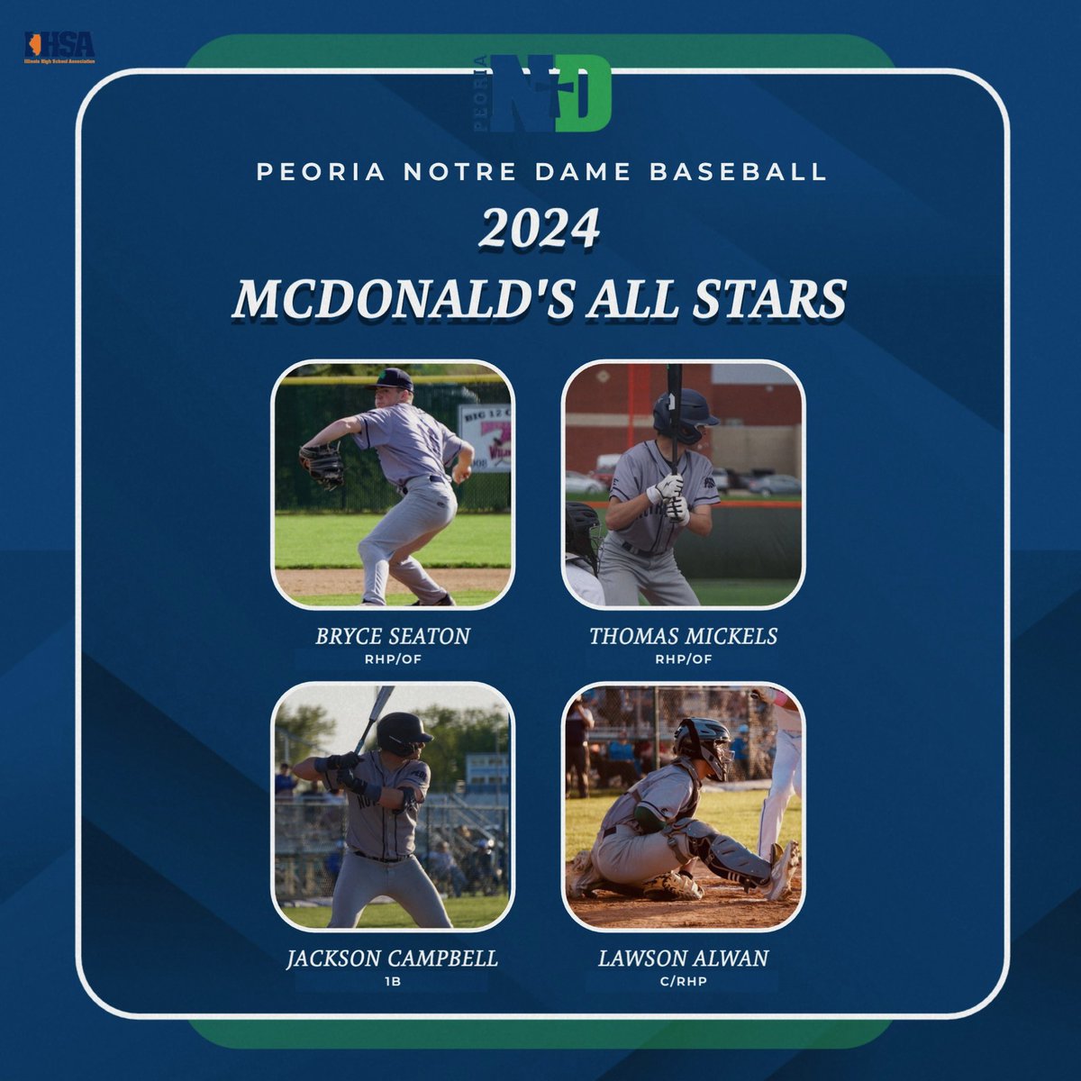 Congratulations to our four players that will be playing in the McDonald’s High School All Star Game! The game will be on Tuesday, June 18 at 4 PM! Congratulations boys!☘️