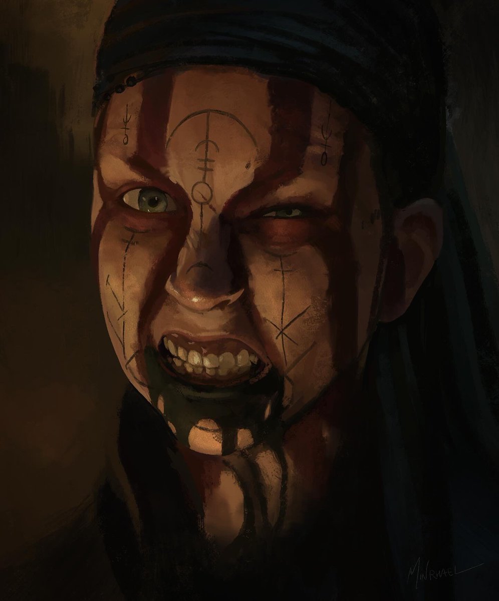 Minrhael's tweet photo. Víðarr - quick study of Senua from #Hellblade2 by @NinjaTheory https://t.co/Tm8a1Xaki8