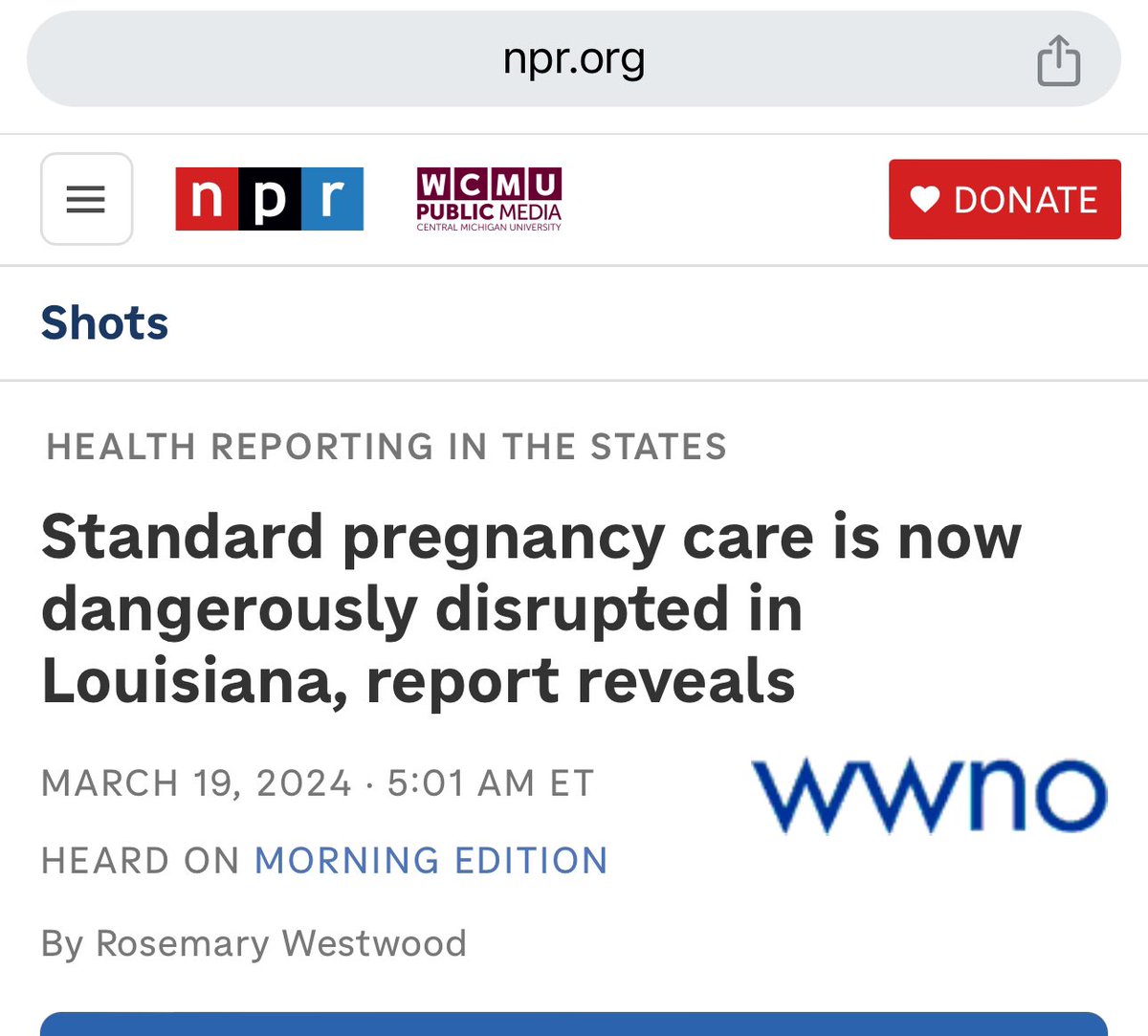 The evidence of the brutality of abortion bans continue to unfold. These draconian laws are designed to make doctors the scapegoats for ignorant pro-death fascists. As was predicted, for years, the chilling effect is now in full swing & the maternal healthcare in red states