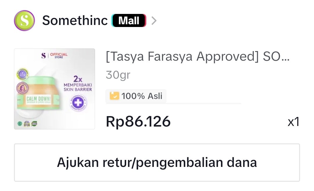 mistakte's tweet photo. huhu skin barrier aku rusak parah semenjak habis facial, but let's try Somethinc Calm Down 😃 ... beli si mungil dulu, kalo works aku drop testi nya https://t.co/EMNu5geS2M