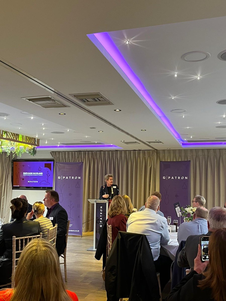 Today our DG @BCCShevaun attended the @StaffsChambers Patron's Lunch. With a general election just weeks away, she discussed the importance of the Chamber Network, its position at the heart of local business communities in every part of the UK and value amongst policymakers.