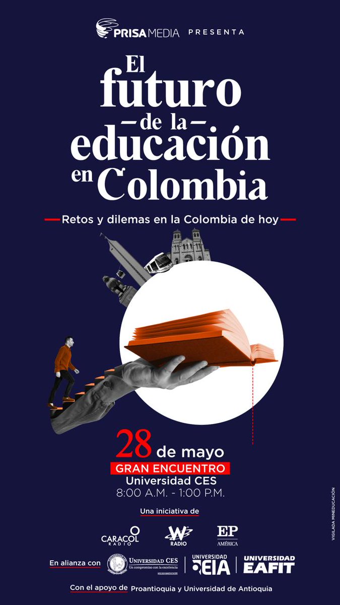 📌Prográmate y acompáñanos en el foro 📣 El futuro de la educación, retos y dilemas en la Colombia de hoy. Un gran escenario en el que tendremos autoridades de gobierno, autoridades regionales, rectores de las universidades más importantes de la región y presidentes de las