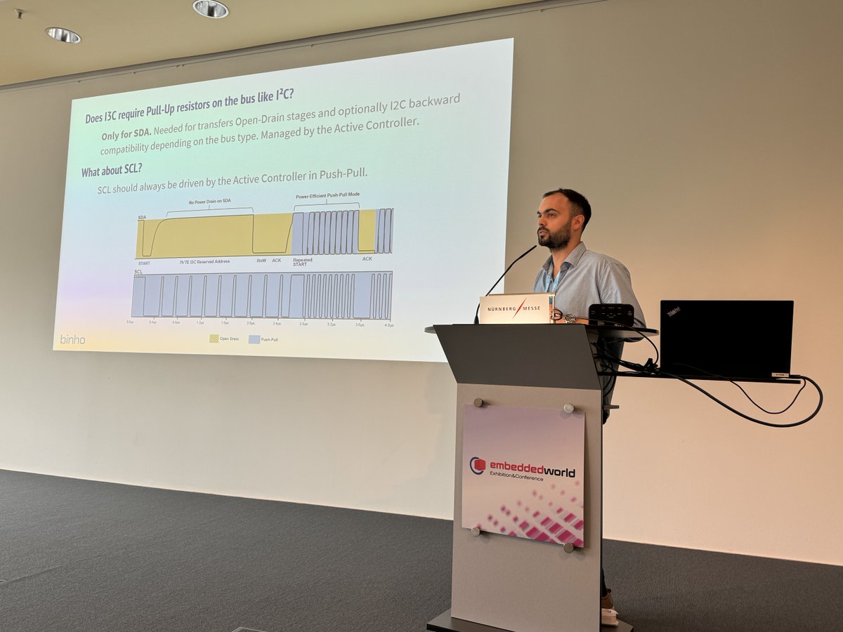 At the recent Embedded World Conference, Martin Cavallo (<a href="/Binho/">olimpio</a>) demystified the #MIPI I3C protocol and showed engineers how to get up and running using hardware and test tools currently available. Learn more about his session &amp; download the presentation: hubs.ly/Q02xML5w0