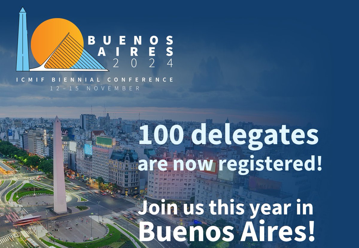 ICMIF_Web's tweet photo. 100 delegates are already registered for the ICMIF Biennial Conference this November in Argentina! Join us for the premier global gathering of 350+ #mutual &amp; #cooperative #insurance leaders. Register now! #CollaboratingWithPurpose #ICMIFConf2024
https://t.co/Azn1tK4Gjt https://t.co/FP4dvxfiE0