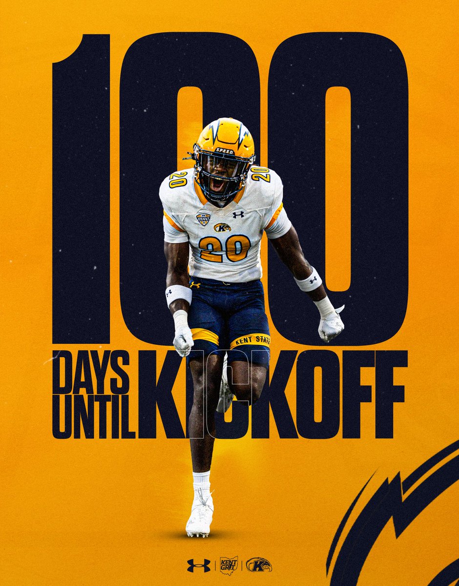 100 Days. You ready?!🏈 #KentGRIT⚡️| #ALLIN