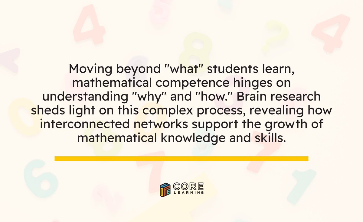 COREInc's tweet image. While neuroscience provides a window into the brain’s remarkable ability to learn and adapt, its intricate workings remain partly hidden despite extensive research. Discover more at hubs.la/Q02y8yTz0. #Math #Education #EdTalk #Neuroscience #Teaching #Learning #Students