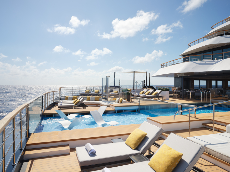 JoePompliano's tweet photo. The biggest yacht at the Monaco Grand Prix (so far) is actually owned by the Ritz-Carlton.

• 149 Cabins
• Pools, Spa &amp; Gym
• Rooms cost $10,000 to $100,000+

It's essentially a luxury cruise — you spend a few days in France and then dock in Monaco for the race.

Pretty crazy. https://t.co/7aGVIs5Peg