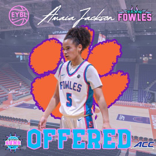 Blessed to receive an offer from Clemson University! Thank you @Coach_Poppie and the rest of the coaching staff! @ClemsonWBB