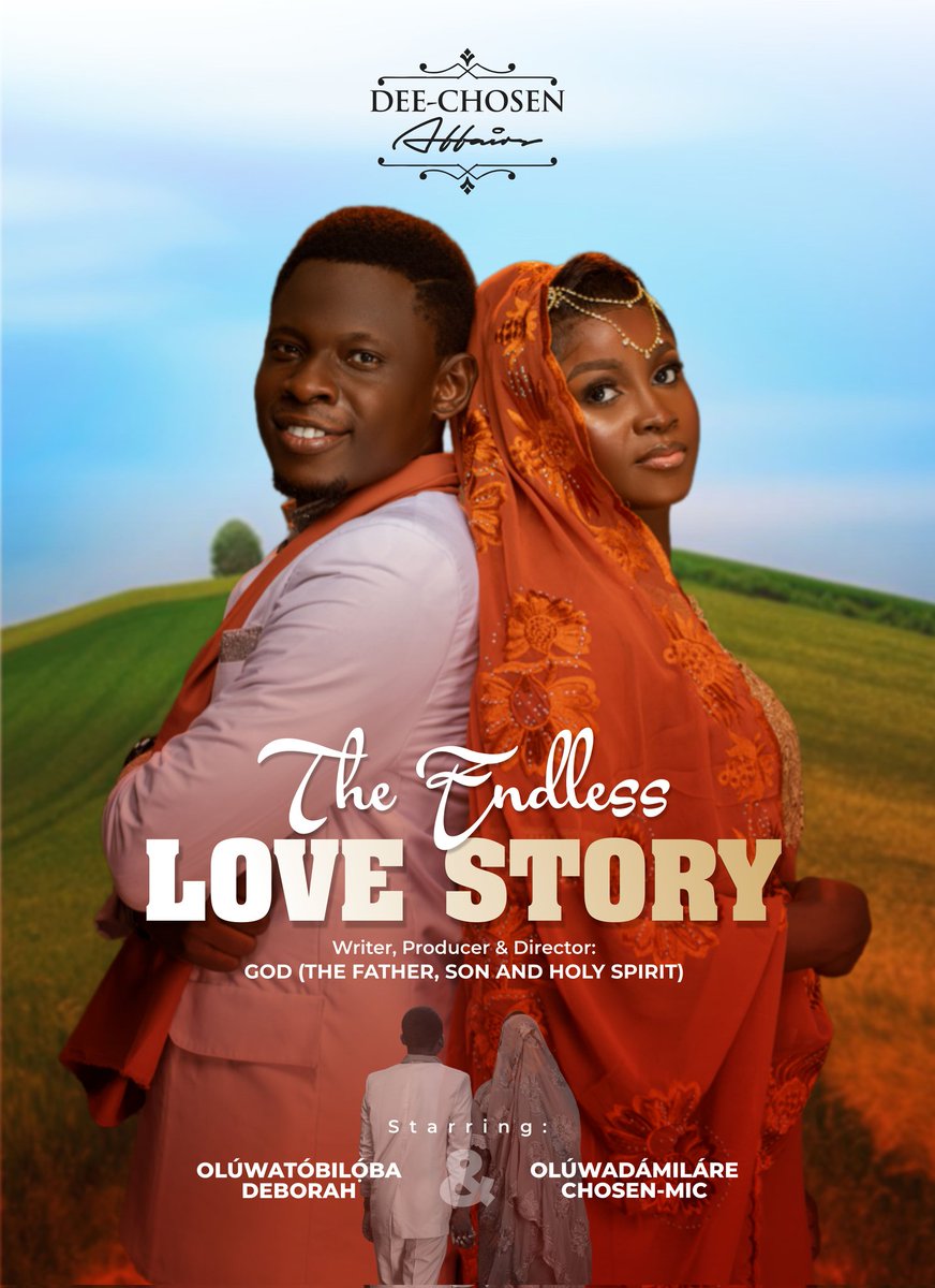 ChosenMic's tweet photo. Is this for FILM or WEDDING?
That's the question I've been getting...

My Answer is BOTH! 
This is an endless (love story) season film.
GOD ALMIGHTY is the WRITER
JESUS is our PRODUCER 
HOLY GHOST is our DIRECTOR
THE HOLY BIBLE is our SCRIPT.
#DEECHOSEN https://t.co/c9sIxiOOXJ