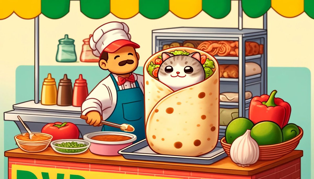 PurritoSol69's tweet photo. @amanifx_ @DGMD22 #purrito getting cooked 🌯🐱🌯 https://t.co/i1N9h4pqyU