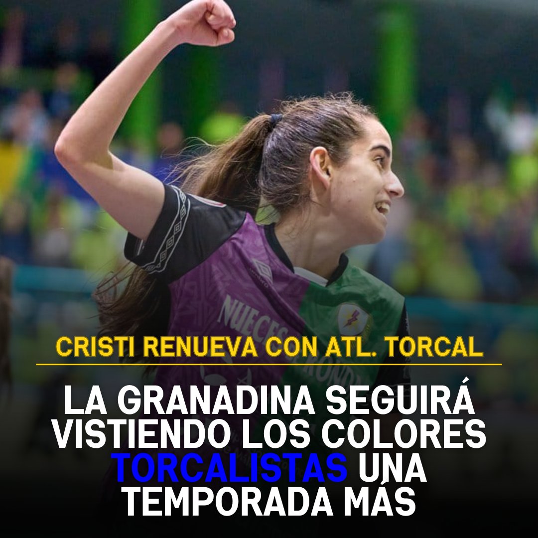 CarlosLpezToro's tweet photo. 🚨 @cristi_san2001 renueva con el @AtleticoTorcal

Uno de los pilares del equipo con 10 goles y un gran juego seguirá defendiendo los colores torcalistas por tercera temporada tras afianzarse en la máxima categoría.

#AtleticoTorcal #Futsal #FutbolSala #PrimeraIberdrolaFS https://t.co/H4FvimZiuB