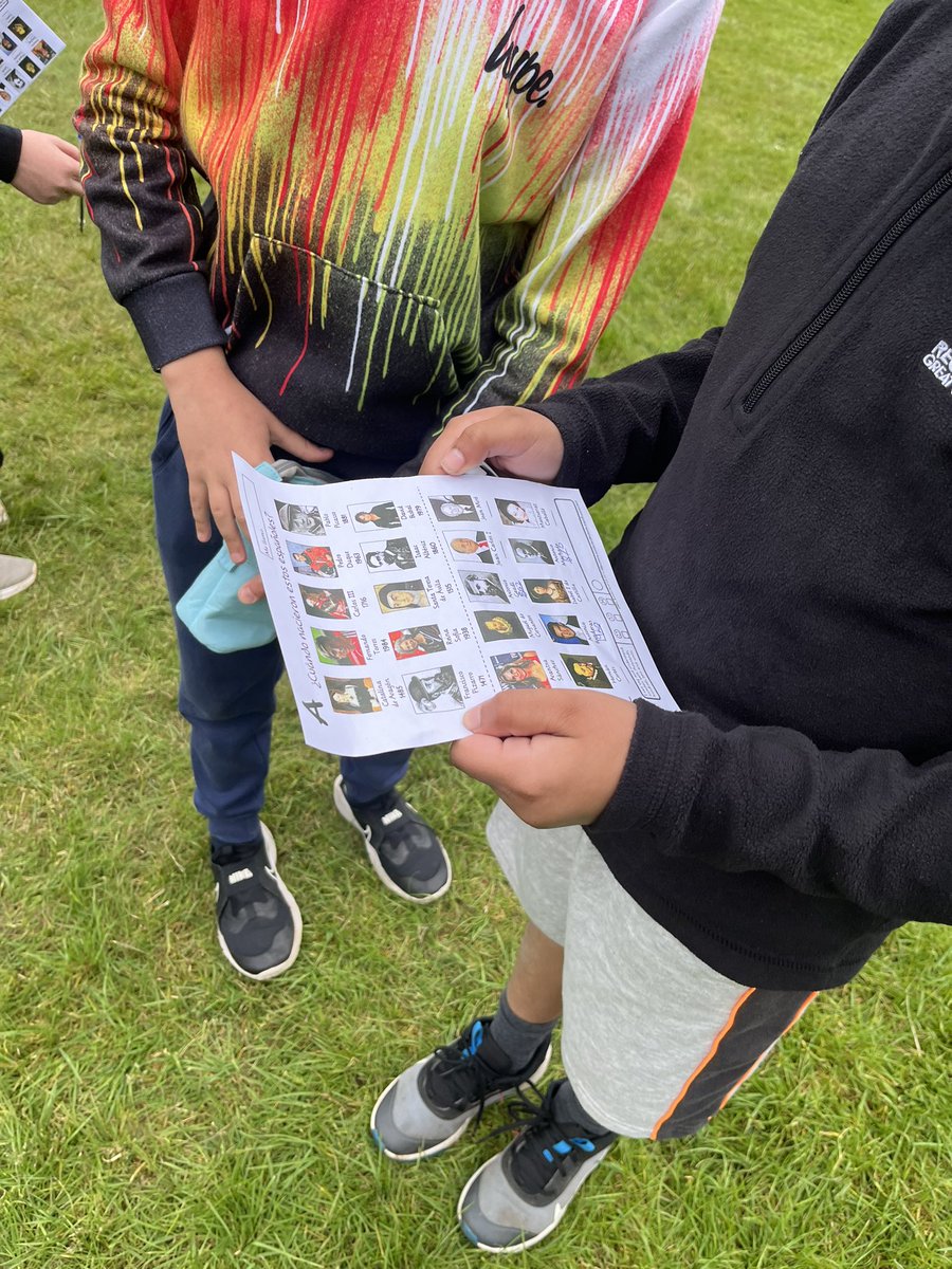 whcps's tweet photo. ยกOutdoor learning en espaรฑol! #whcyear5 enjoyed an information gap activity, working in pairs to find out the year of birth of important Hispanic people. #whcFORESTSCHOOL #OutdoorClassroomDay #WHCSpanish #WHCLanguages https://t.co/G8BP2ifUU5